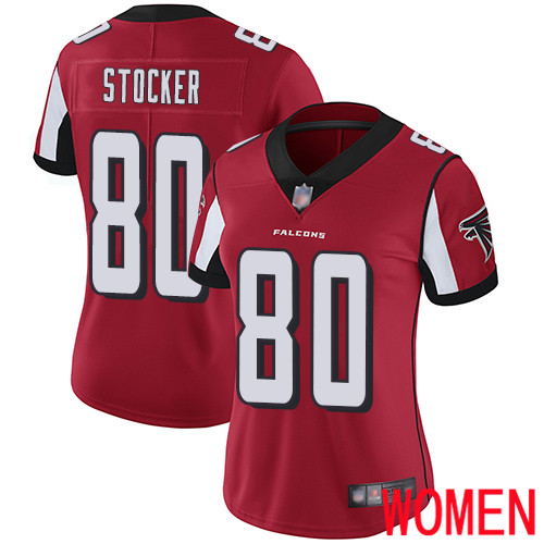 Atlanta Falcons Limited Red Women Luke Stocker Home Jersey NFL Football #80 Vapor Untouchable->women nfl jersey->Women Jersey